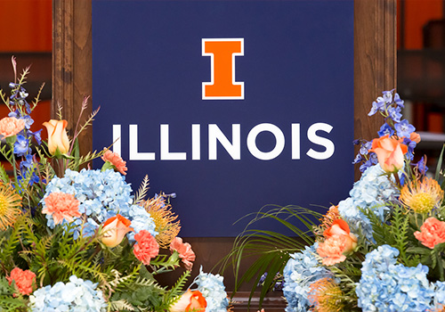 Illinois banner with flowers in front of it. Links to Gifts of Life Insurance